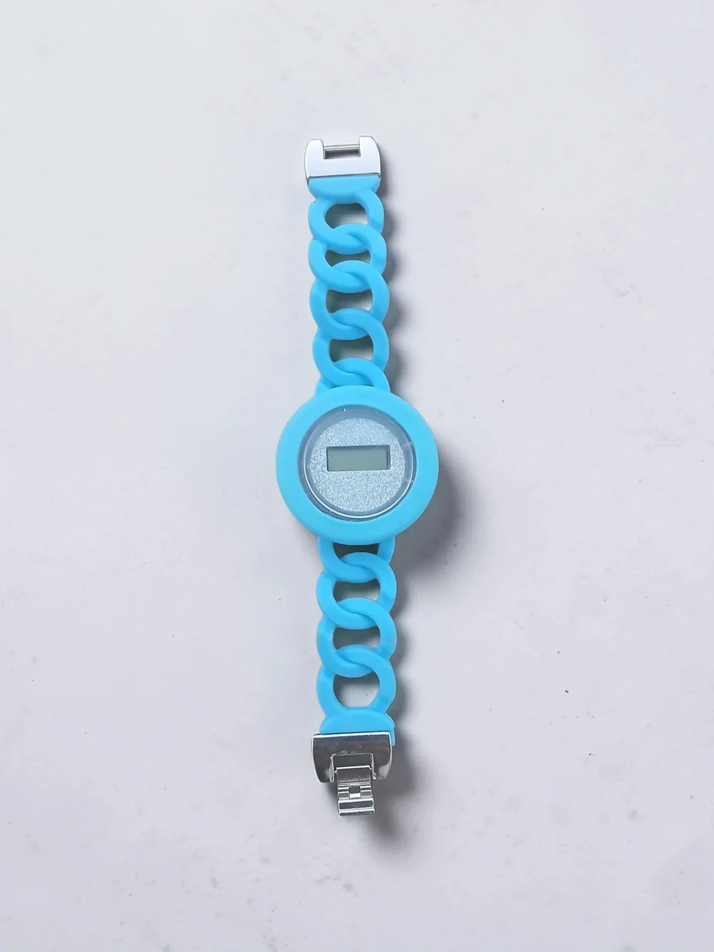 NEW Avon Blue Silicone Chain-Link Digital Watch for Kids